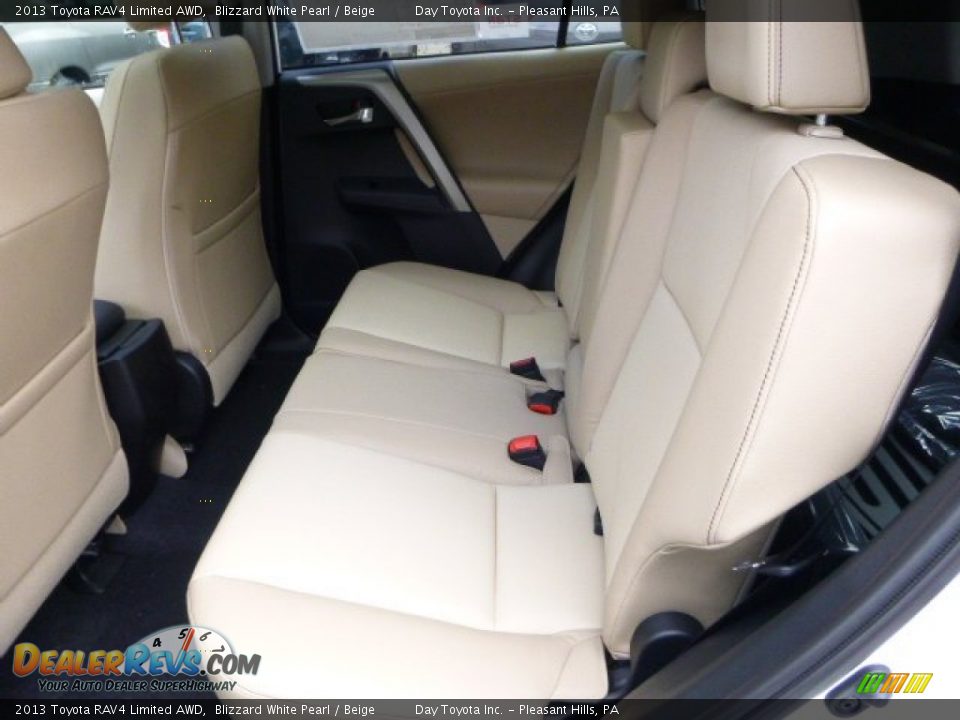 2013 Toyota RAV4 Limited AWD Blizzard White Pearl / Beige Photo #11