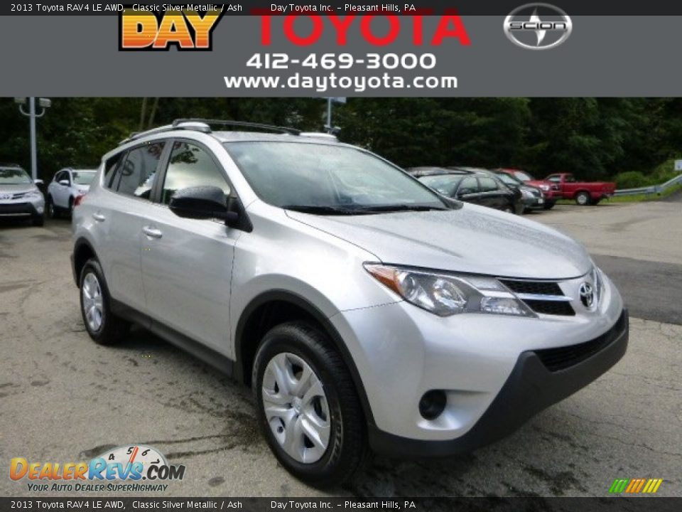 2013 Toyota RAV4 LE AWD Classic Silver Metallic / Ash Photo #1