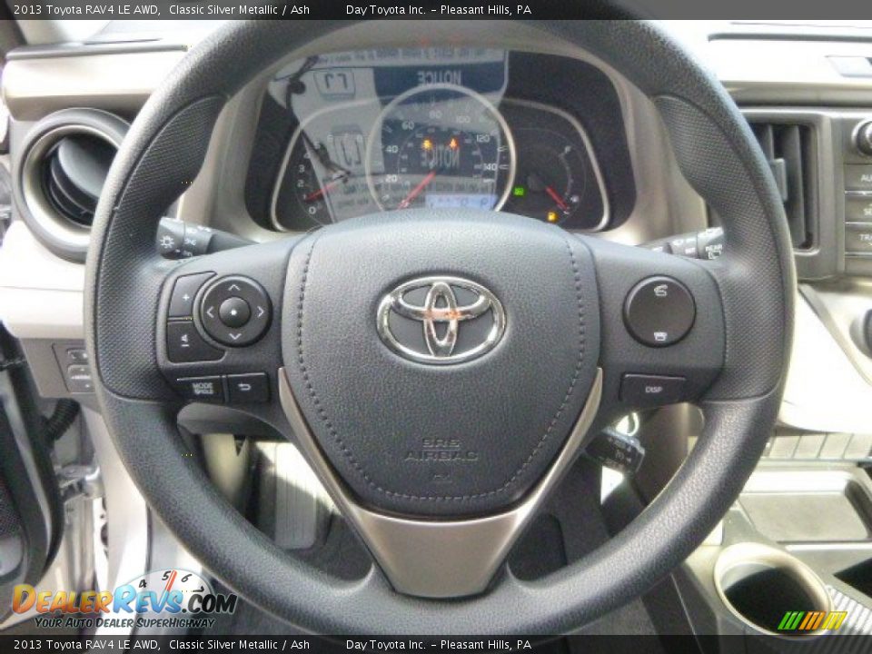 2013 Toyota RAV4 LE AWD Classic Silver Metallic / Ash Photo #16