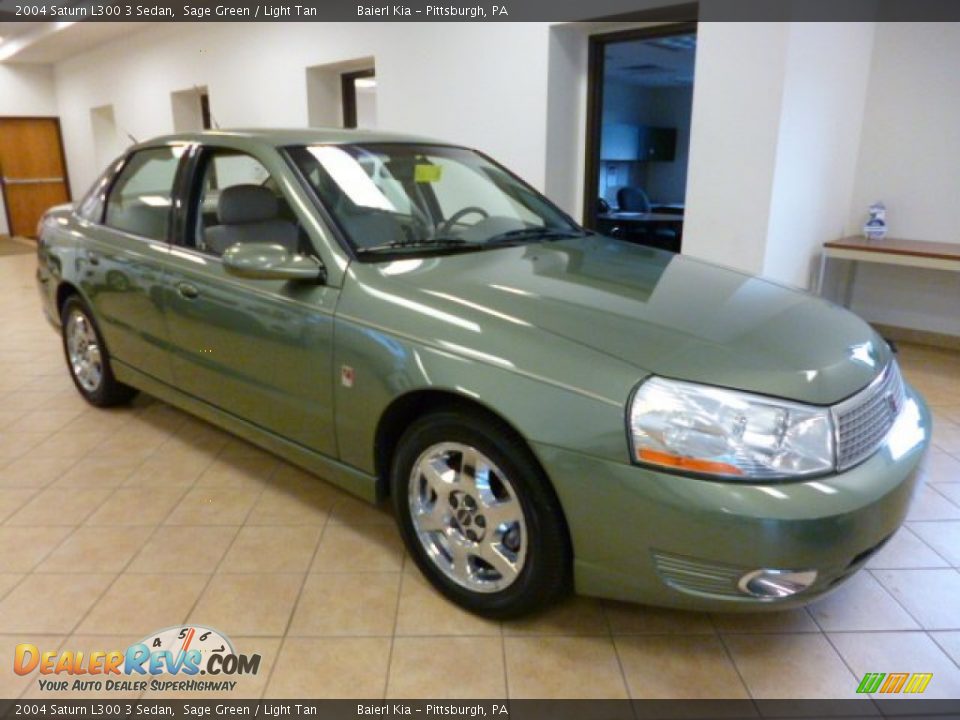 2004 Saturn L300 3 Sedan Sage Green / Light Tan Photo #1