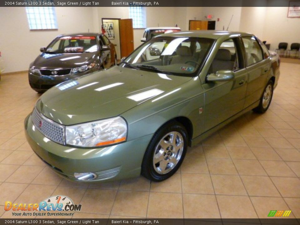 2004 Saturn L300 3 Sedan Sage Green / Light Tan Photo #3