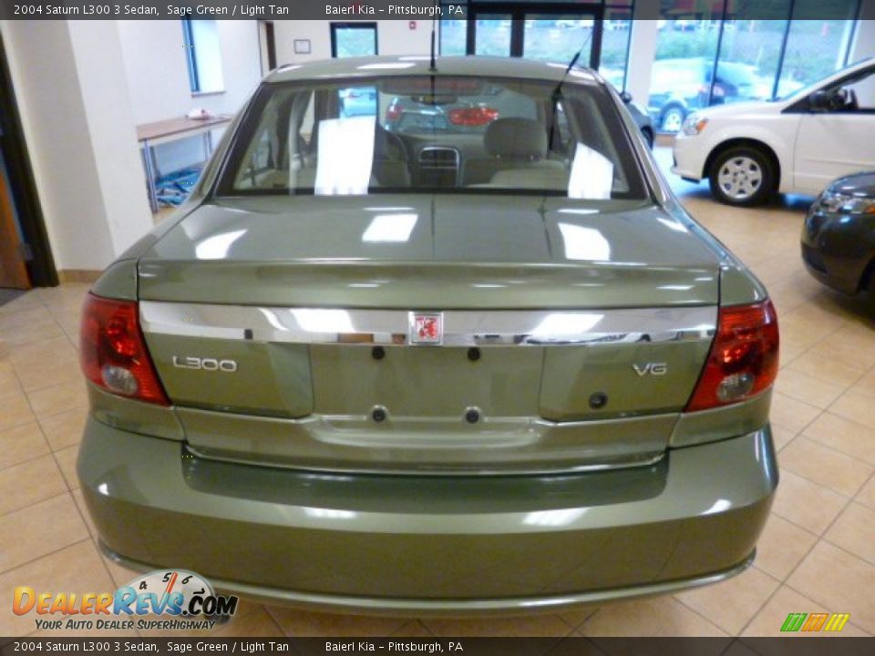 2004 Saturn L300 3 Sedan Sage Green / Light Tan Photo #5