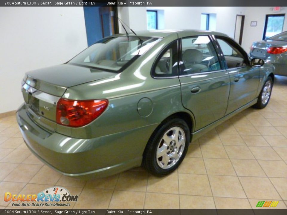 2004 Saturn L300 3 Sedan Sage Green / Light Tan Photo #6
