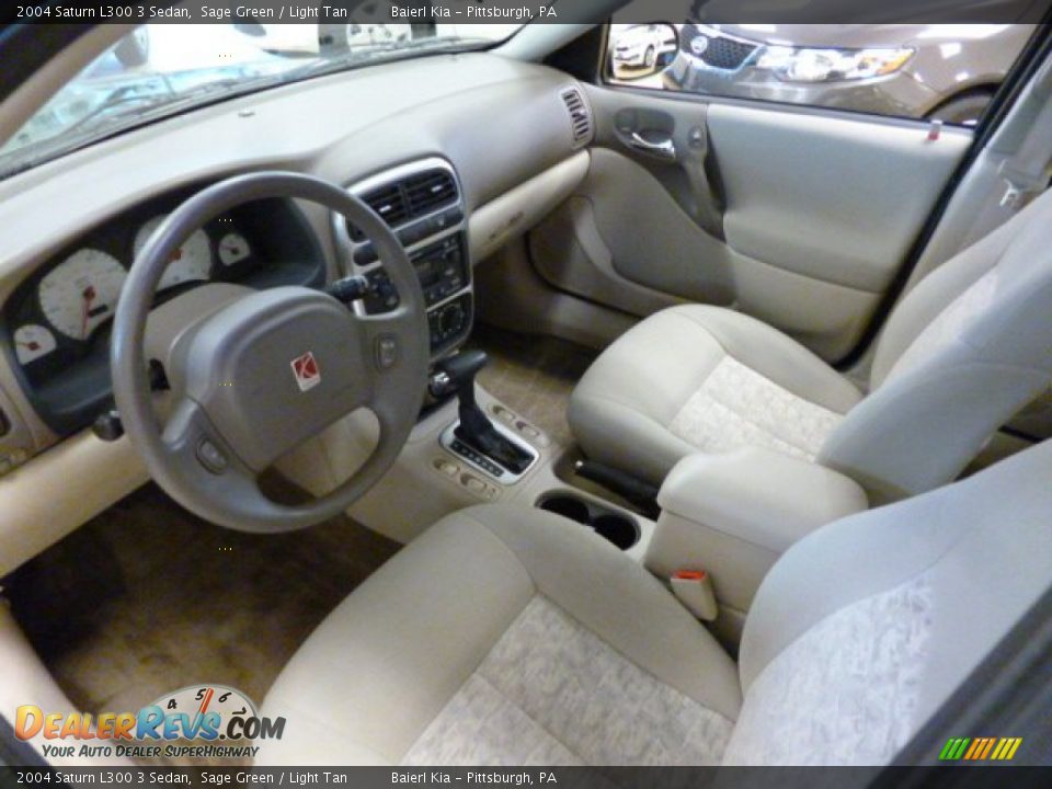 2004 Saturn L300 3 Sedan Sage Green / Light Tan Photo #14