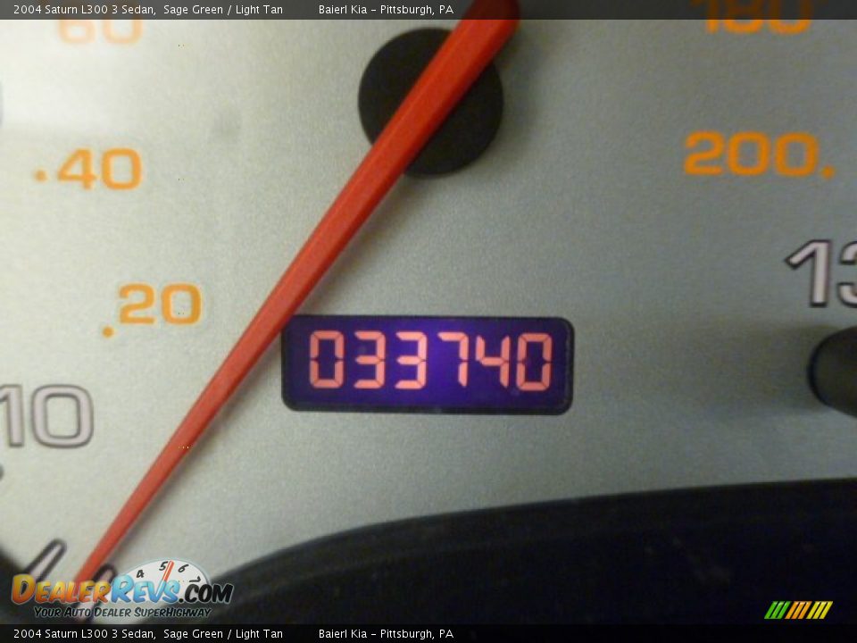 2004 Saturn L300 3 Sedan Sage Green / Light Tan Photo #20