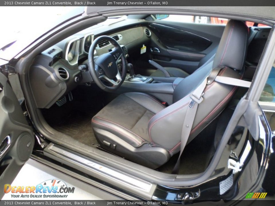 Black Interior - 2013 Chevrolet Camaro ZL1 Convertible Photo #22