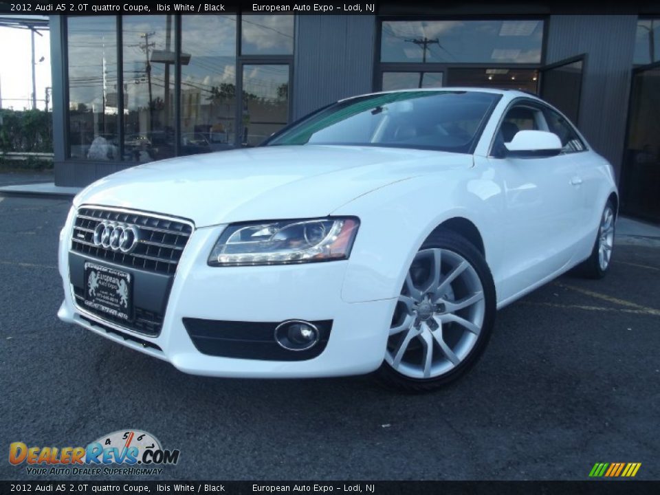 2012 Audi A5 2.0T quattro Coupe Ibis White / Black Photo #1
