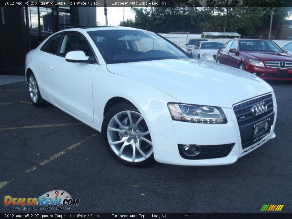 2012 Audi A5 2.0T quattro Coupe Ibis White / Black Photo #2