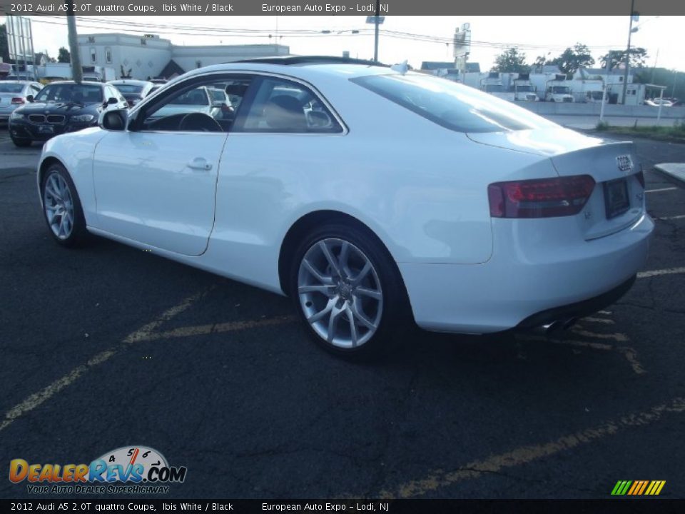 2012 Audi A5 2.0T quattro Coupe Ibis White / Black Photo #3