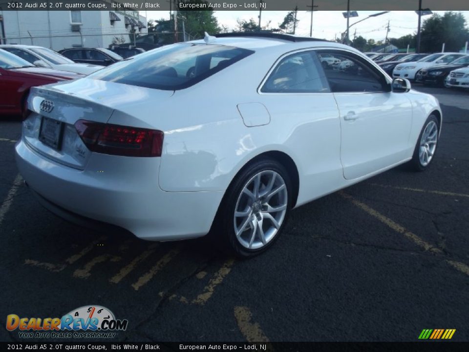 2012 Audi A5 2.0T quattro Coupe Ibis White / Black Photo #4