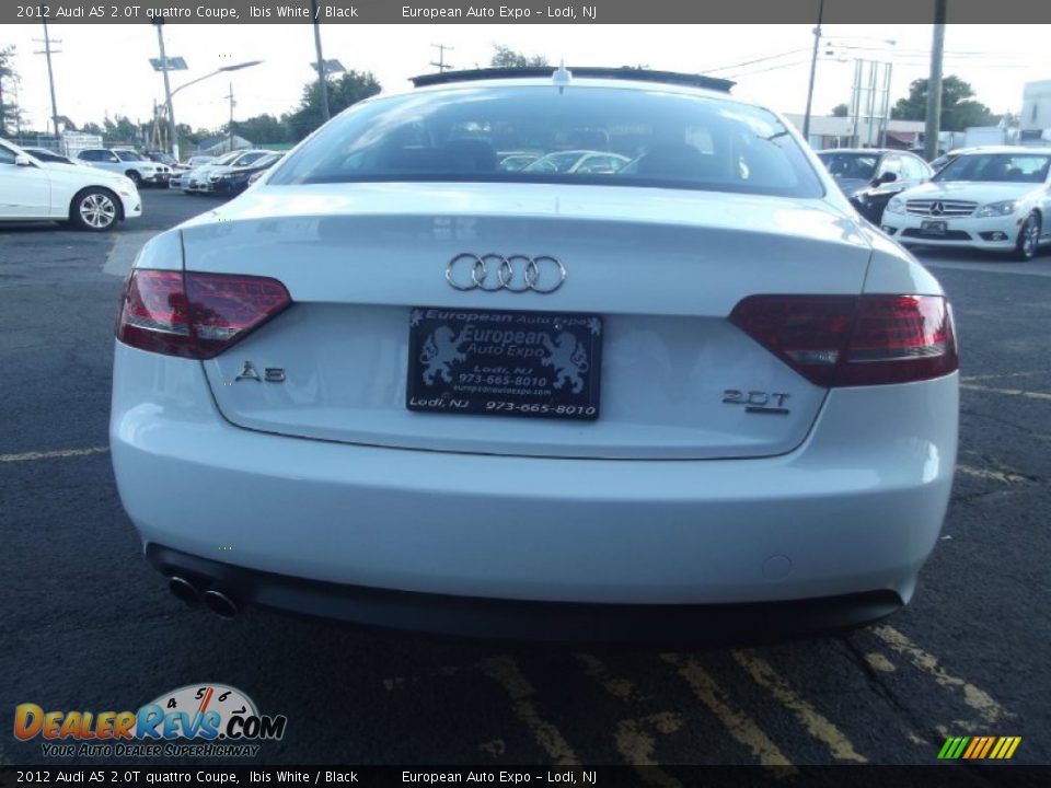 2012 Audi A5 2.0T quattro Coupe Ibis White / Black Photo #5
