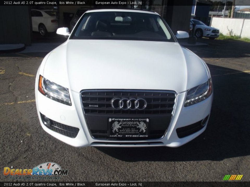 2012 Audi A5 2.0T quattro Coupe Ibis White / Black Photo #7