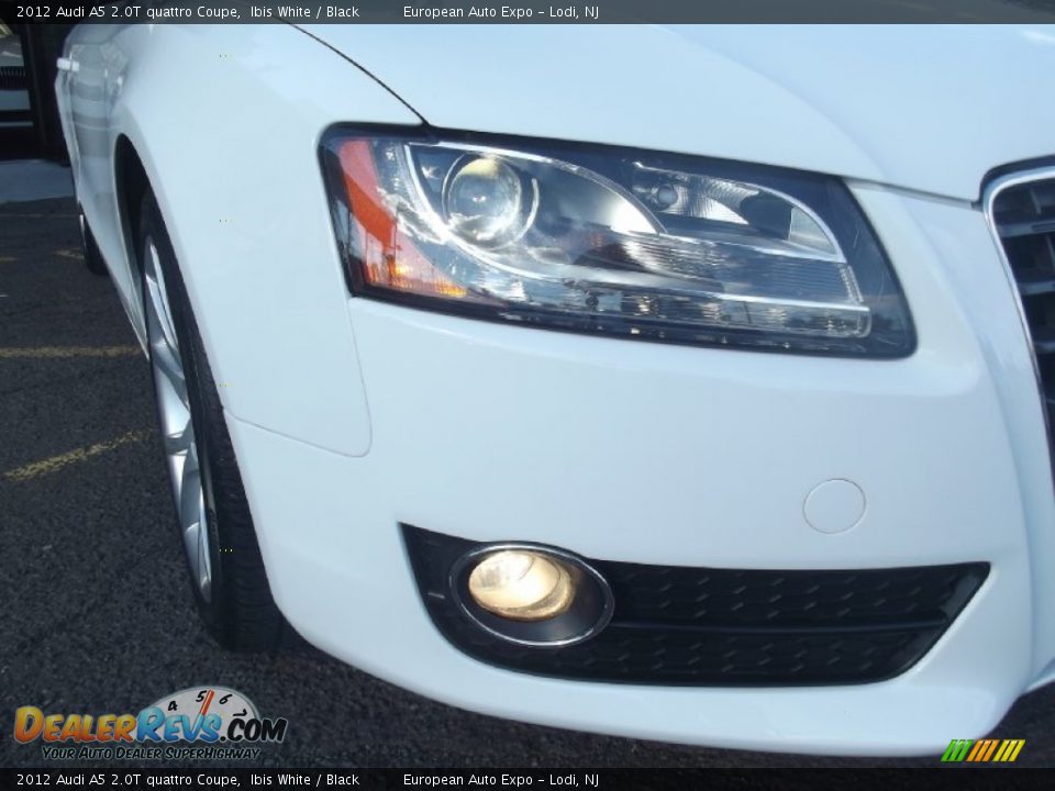 2012 Audi A5 2.0T quattro Coupe Ibis White / Black Photo #9
