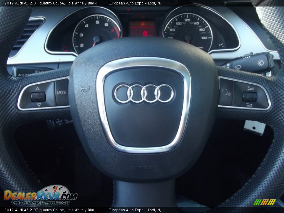 2012 Audi A5 2.0T quattro Coupe Ibis White / Black Photo #27