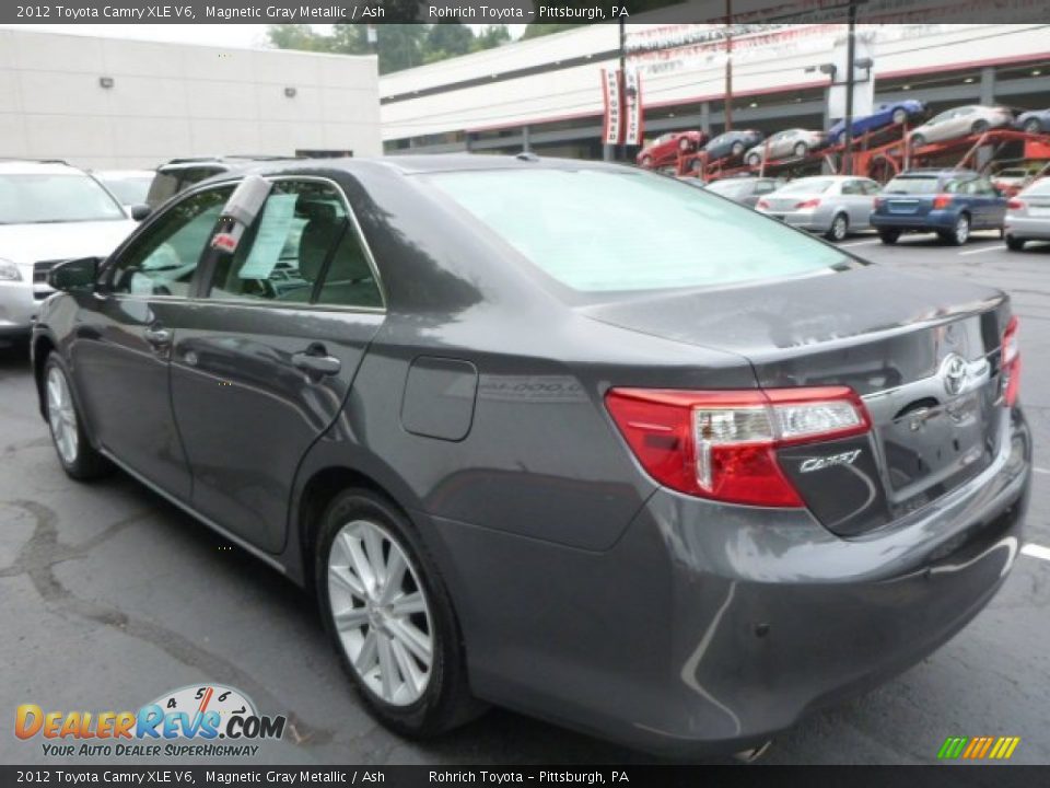 2012 Toyota Camry XLE V6 Magnetic Gray Metallic / Ash Photo #13