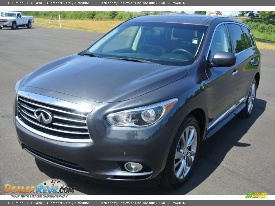 2013 Infiniti JX 35 AWD Diamond Slate / Graphite Photo #2