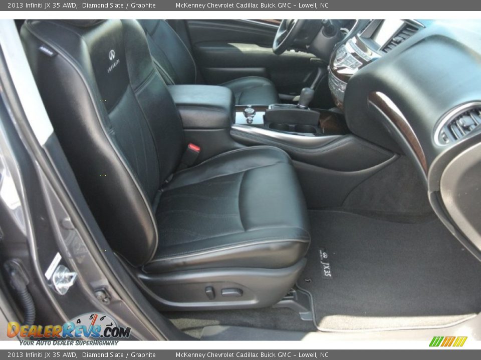 2013 Infiniti JX 35 AWD Diamond Slate / Graphite Photo #28