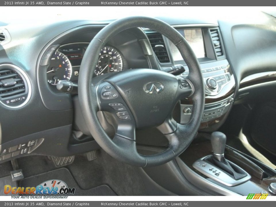 2013 Infiniti JX 35 AWD Diamond Slate / Graphite Photo #32