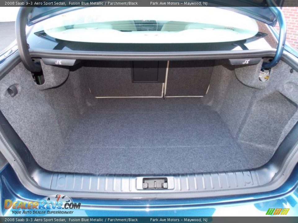 2008 Saab 9-3 Aero Sport Sedan Fusion Blue Metallic / Parchment/Black Photo #27