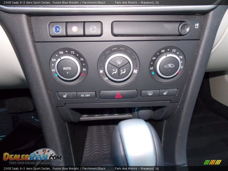 2008 Saab 9-3 Aero Sport Sedan Fusion Blue Metallic / Parchment/Black Photo #34