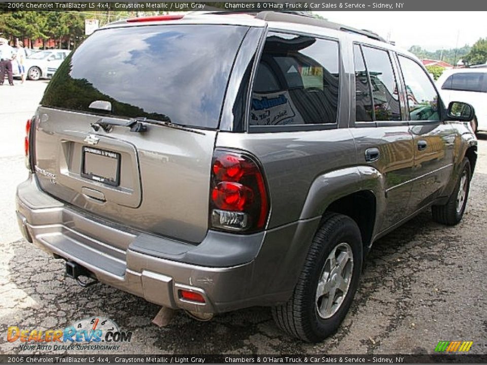 2006 Chevrolet TrailBlazer LS 4x4 Graystone Metallic / Light Gray Photo #7