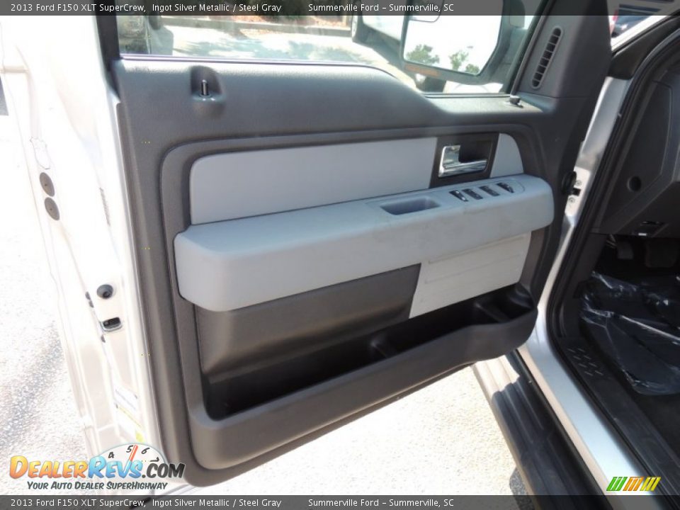 2013 Ford F150 XLT SuperCrew Ingot Silver Metallic / Steel Gray Photo #6