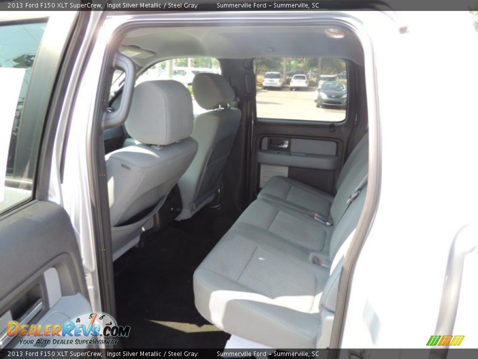 2013 Ford F150 XLT SuperCrew Ingot Silver Metallic / Steel Gray Photo #7