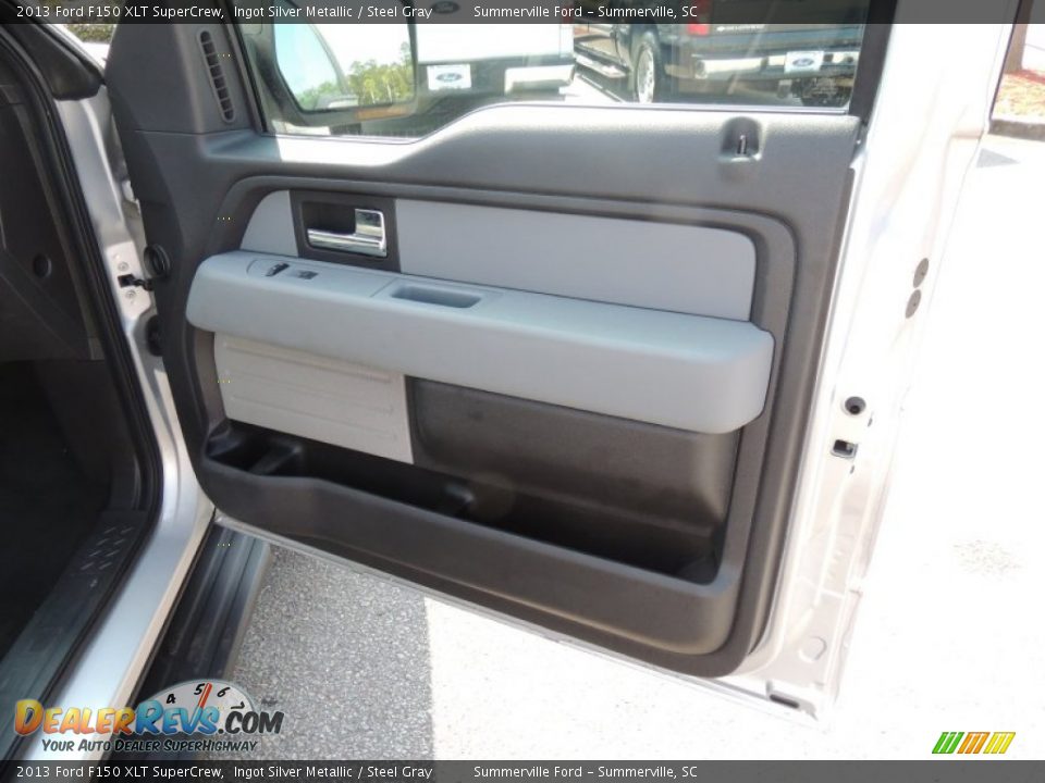 2013 Ford F150 XLT SuperCrew Ingot Silver Metallic / Steel Gray Photo #10