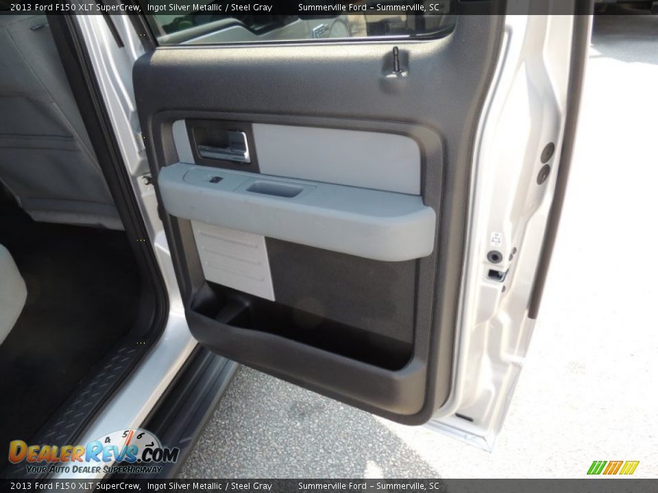 2013 Ford F150 XLT SuperCrew Ingot Silver Metallic / Steel Gray Photo #12
