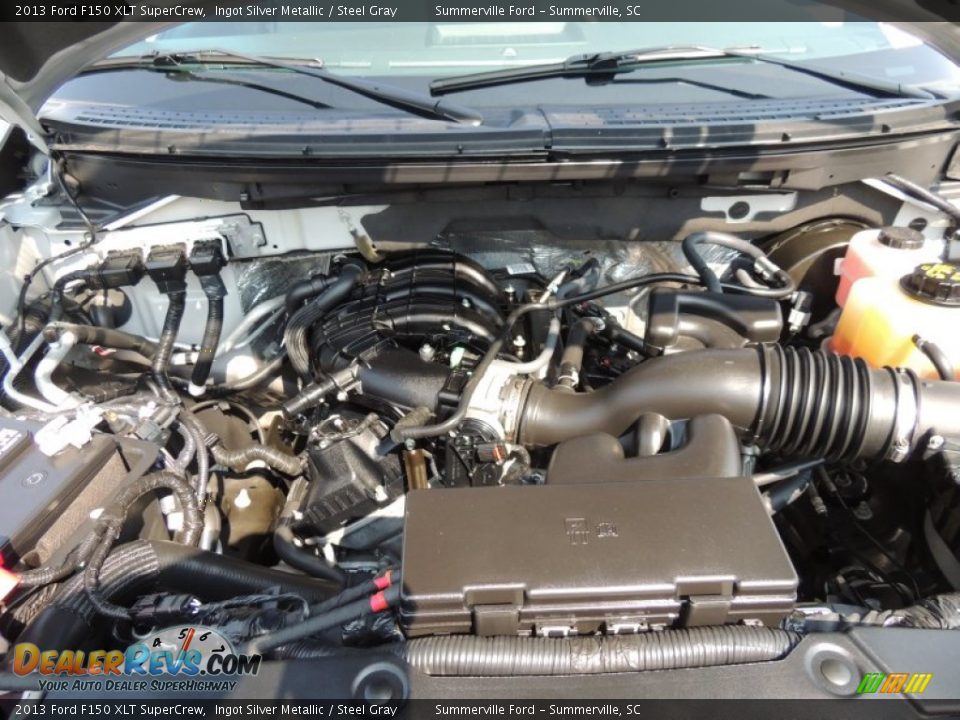 2013 Ford F150 XLT SuperCrew Ingot Silver Metallic / Steel Gray Photo #18