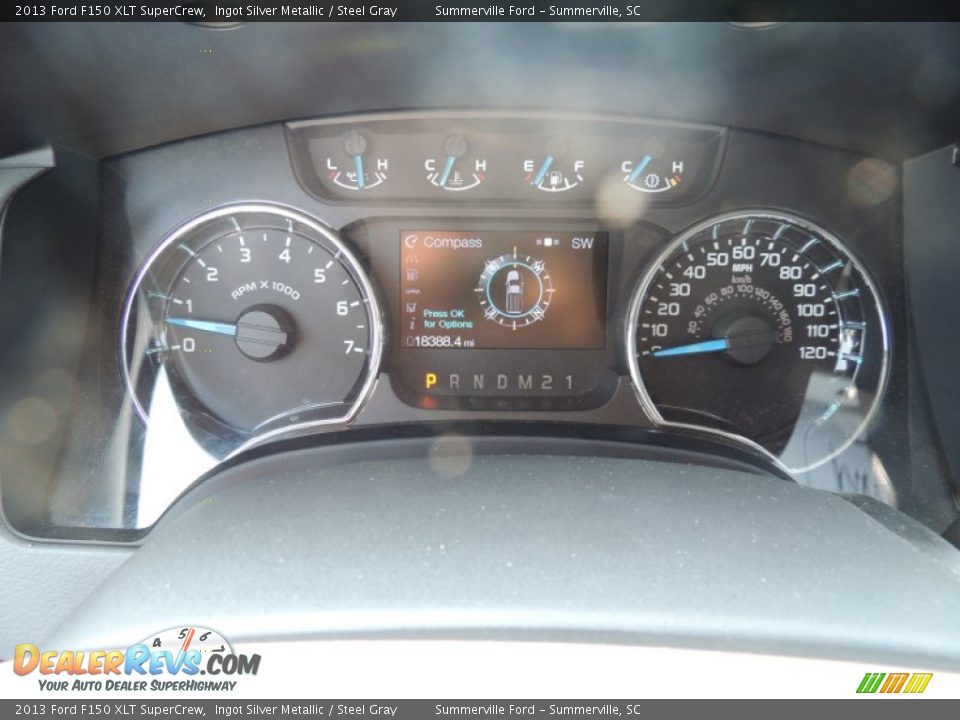 2013 Ford F150 XLT SuperCrew Ingot Silver Metallic / Steel Gray Photo #21