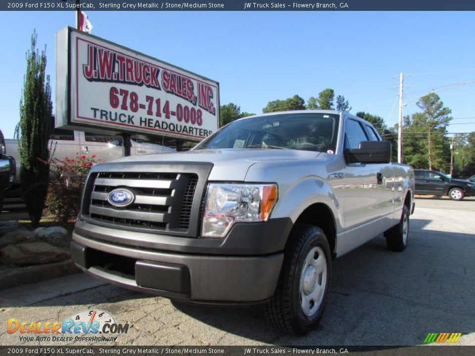 2009 Ford F150 XL SuperCab Sterling Grey Metallic / Stone/Medium Stone Photo #1