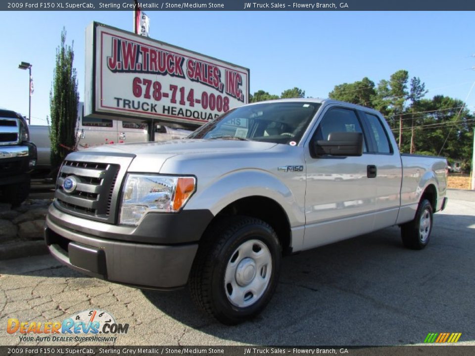 2009 Ford F150 XL SuperCab Sterling Grey Metallic / Stone/Medium Stone Photo #2