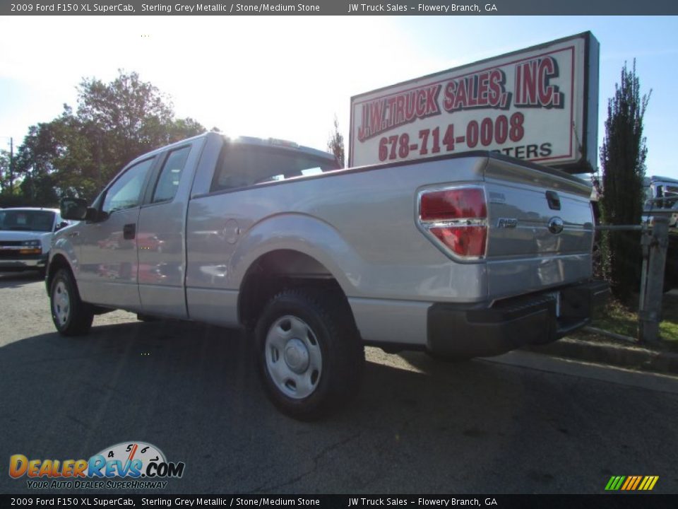 2009 Ford F150 XL SuperCab Sterling Grey Metallic / Stone/Medium Stone Photo #4