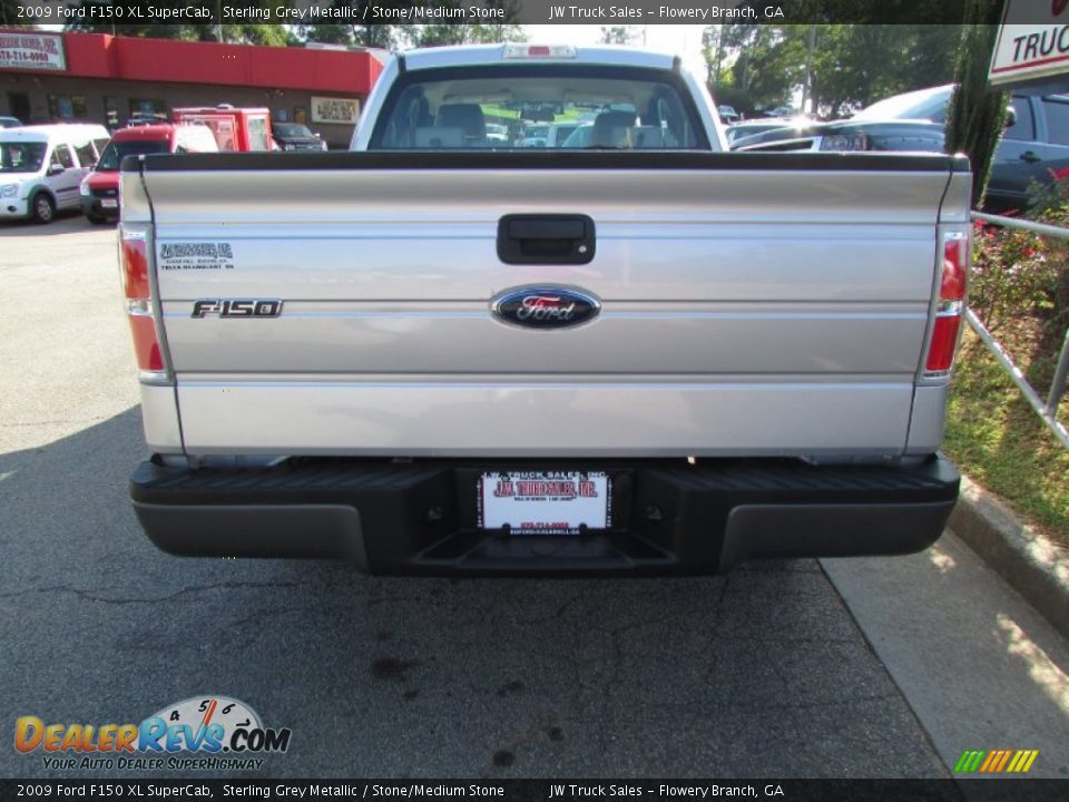 2009 Ford F150 XL SuperCab Sterling Grey Metallic / Stone/Medium Stone Photo #6
