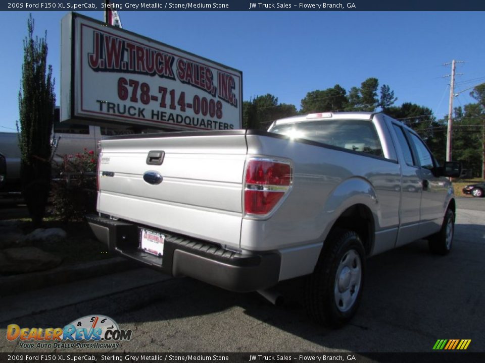 2009 Ford F150 XL SuperCab Sterling Grey Metallic / Stone/Medium Stone Photo #7