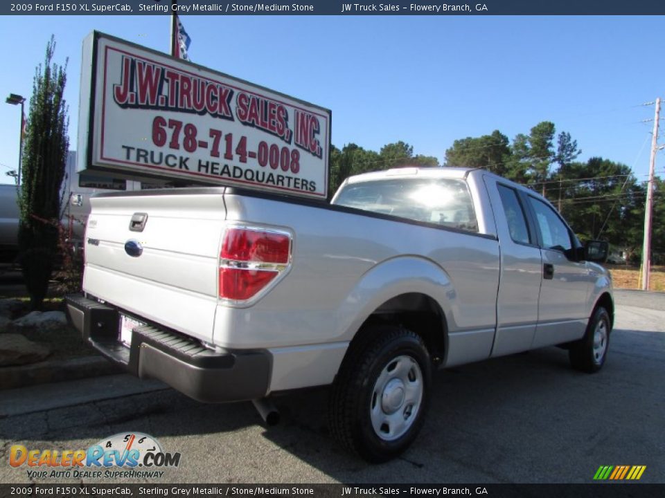 2009 Ford F150 XL SuperCab Sterling Grey Metallic / Stone/Medium Stone Photo #8