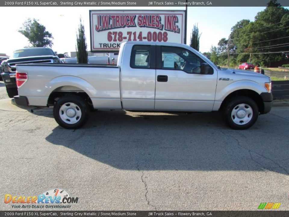 2009 Ford F150 XL SuperCab Sterling Grey Metallic / Stone/Medium Stone Photo #10