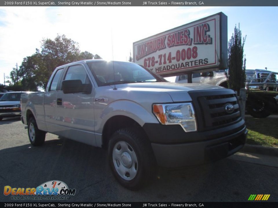 2009 Ford F150 XL SuperCab Sterling Grey Metallic / Stone/Medium Stone Photo #11