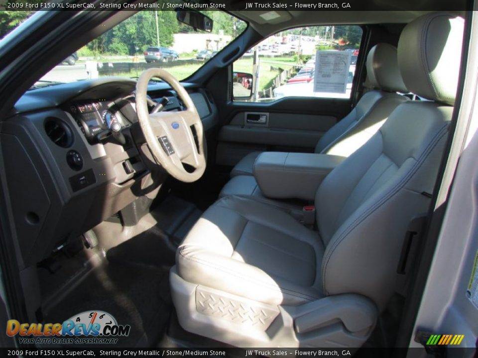 2009 Ford F150 XL SuperCab Sterling Grey Metallic / Stone/Medium Stone Photo #18