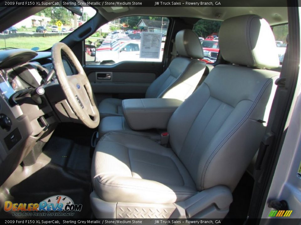 2009 Ford F150 XL SuperCab Sterling Grey Metallic / Stone/Medium Stone Photo #19
