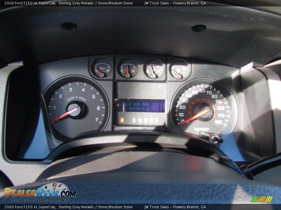 2009 Ford F150 XL SuperCab Sterling Grey Metallic / Stone/Medium Stone Photo #24