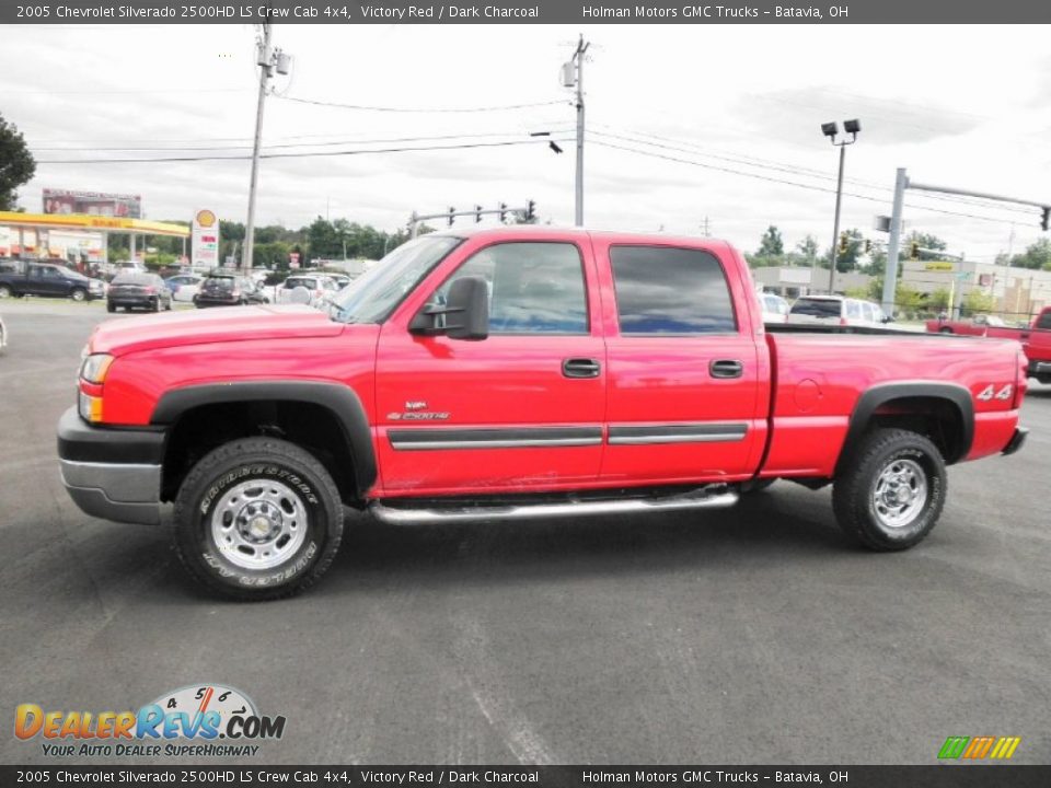 2005 Chevrolet Silverado 2500HD LS Crew Cab 4x4 Victory Red / Dark Charcoal Photo #4