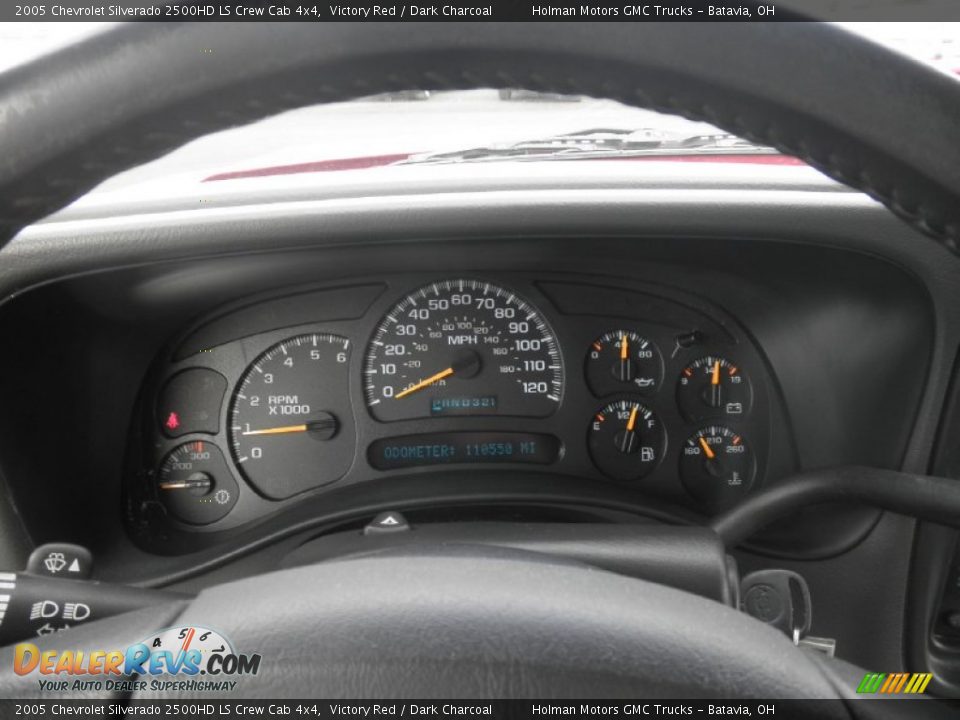 2005 Chevrolet Silverado 2500HD LS Crew Cab 4x4 Victory Red / Dark Charcoal Photo #13