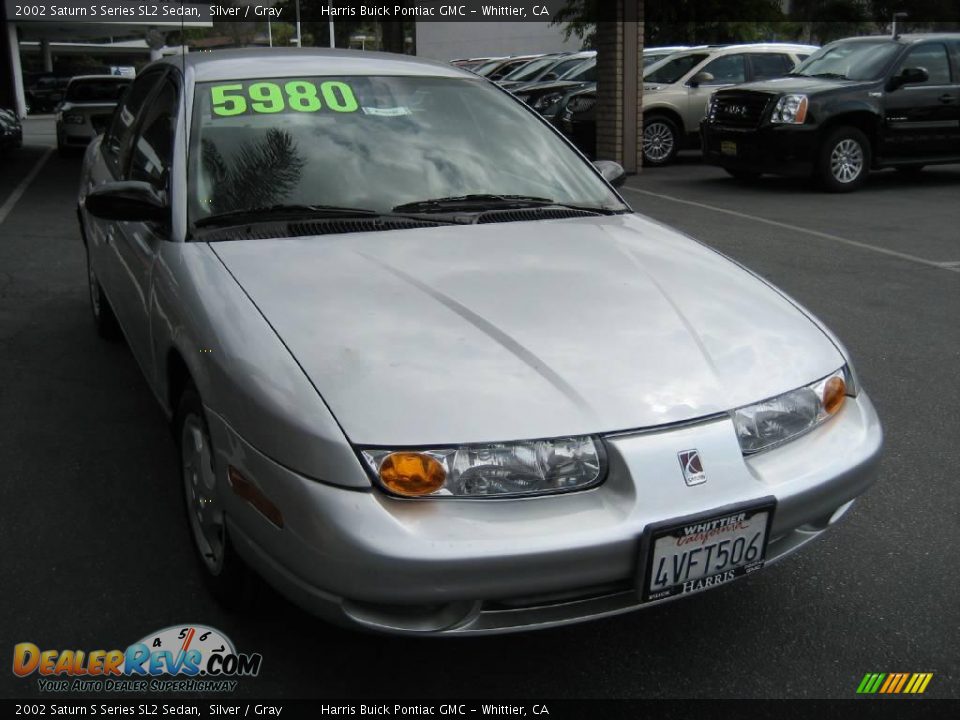 2002 Saturn S Series SL2 Sedan Silver / Gray Photo #1