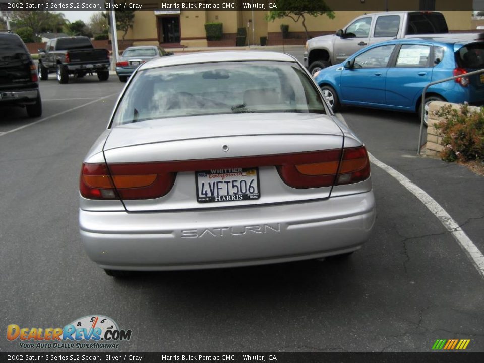 2002 Saturn S Series SL2 Sedan Silver / Gray Photo #6