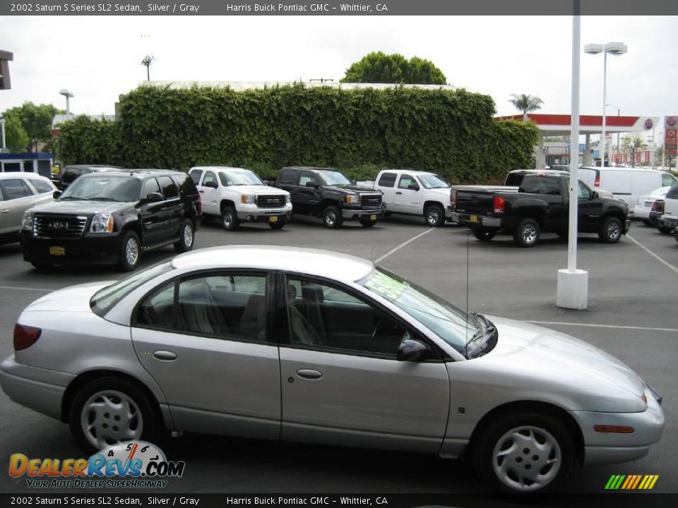 2002 Saturn S Series SL2 Sedan Silver / Gray Photo #8