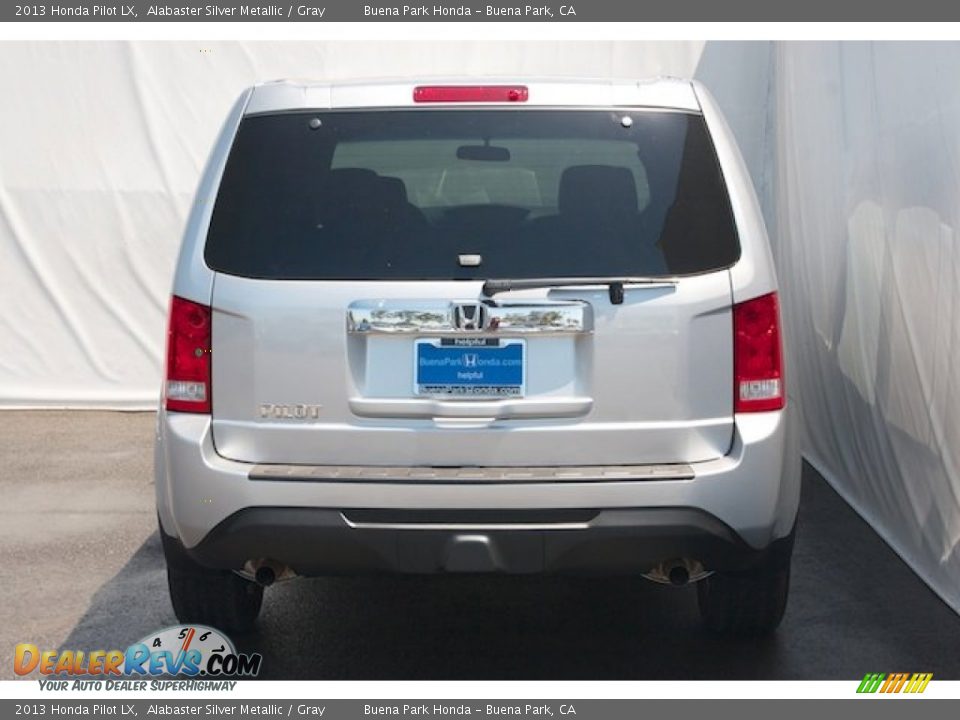2013 Honda Pilot LX Alabaster Silver Metallic / Gray Photo #6