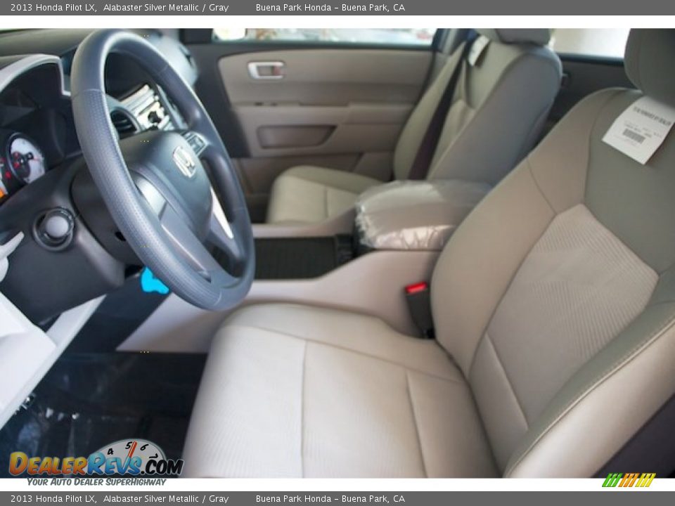 2013 Honda Pilot LX Alabaster Silver Metallic / Gray Photo #9