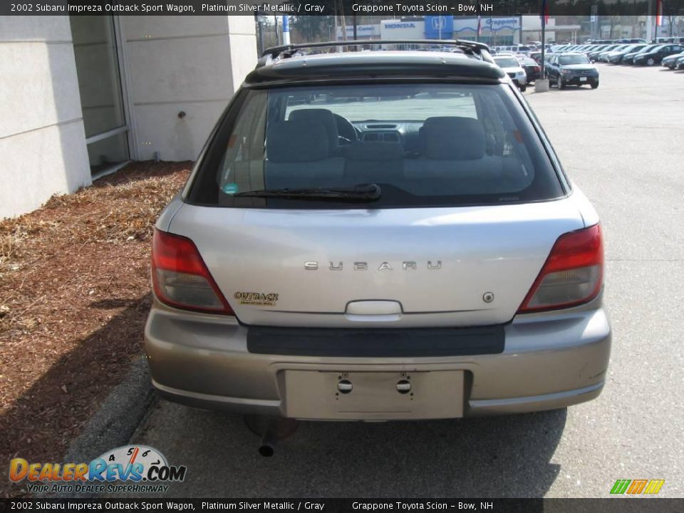 2002 Subaru Impreza Outback Sport Wagon Platinum Silver Metallic / Gray Photo #3